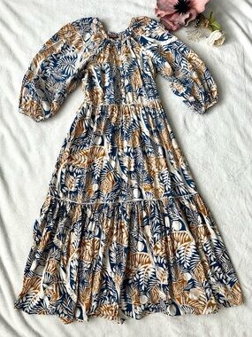 Staud Floral Demi Maxi Dress Medium